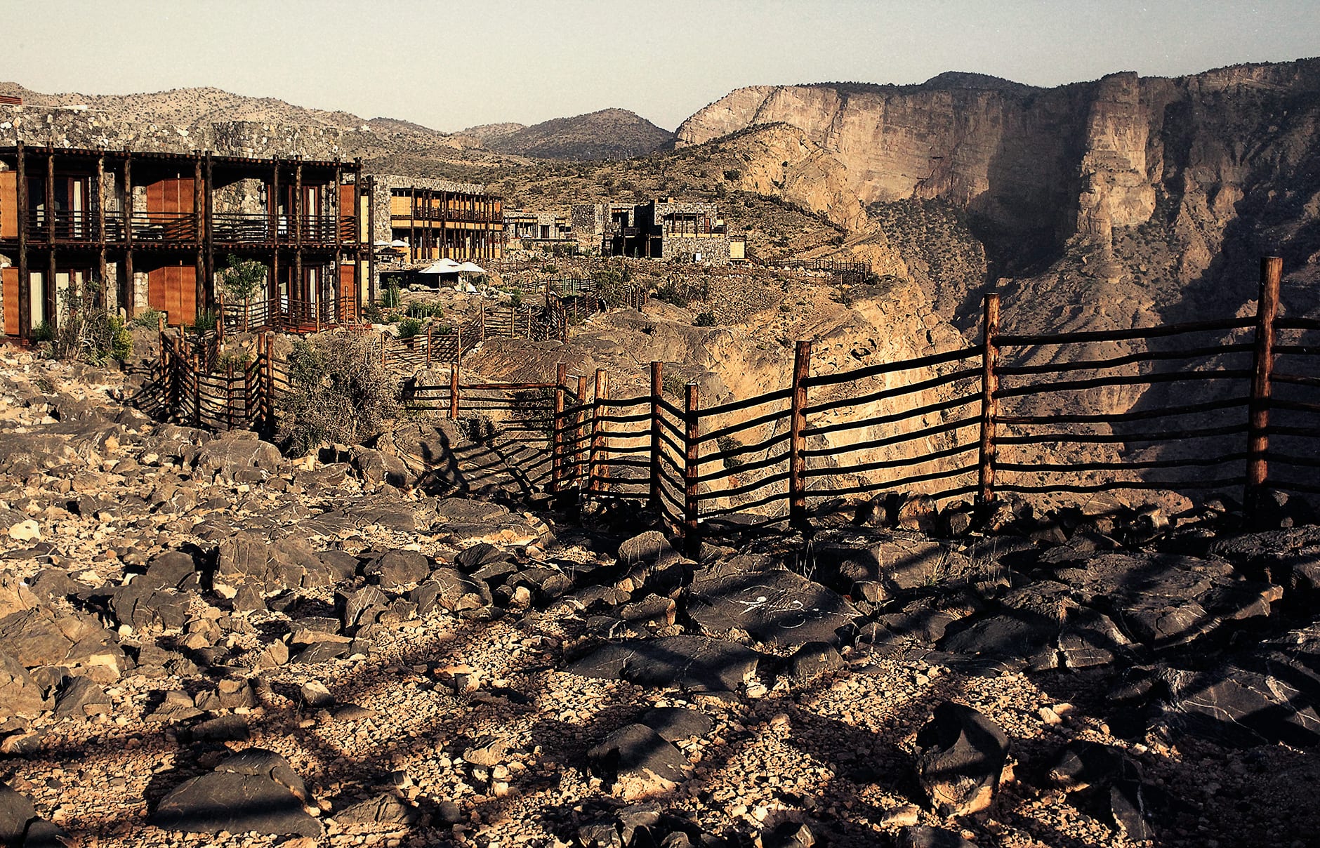 Exterior. Alila Jabal Akhdar, Nizwa, Oman. Hotel Review by TravelPlusStyle. Photo © Alila Hotels and Resorts