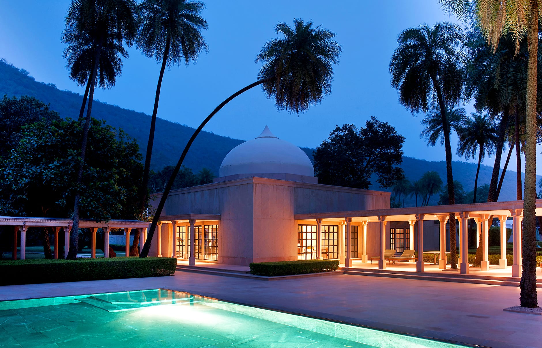 Spa Pool. Amanbagh, Alwar, Rajasthan, India. Luxury Hotel Review by TravelPlusStyle. Photo © Aman Resorts