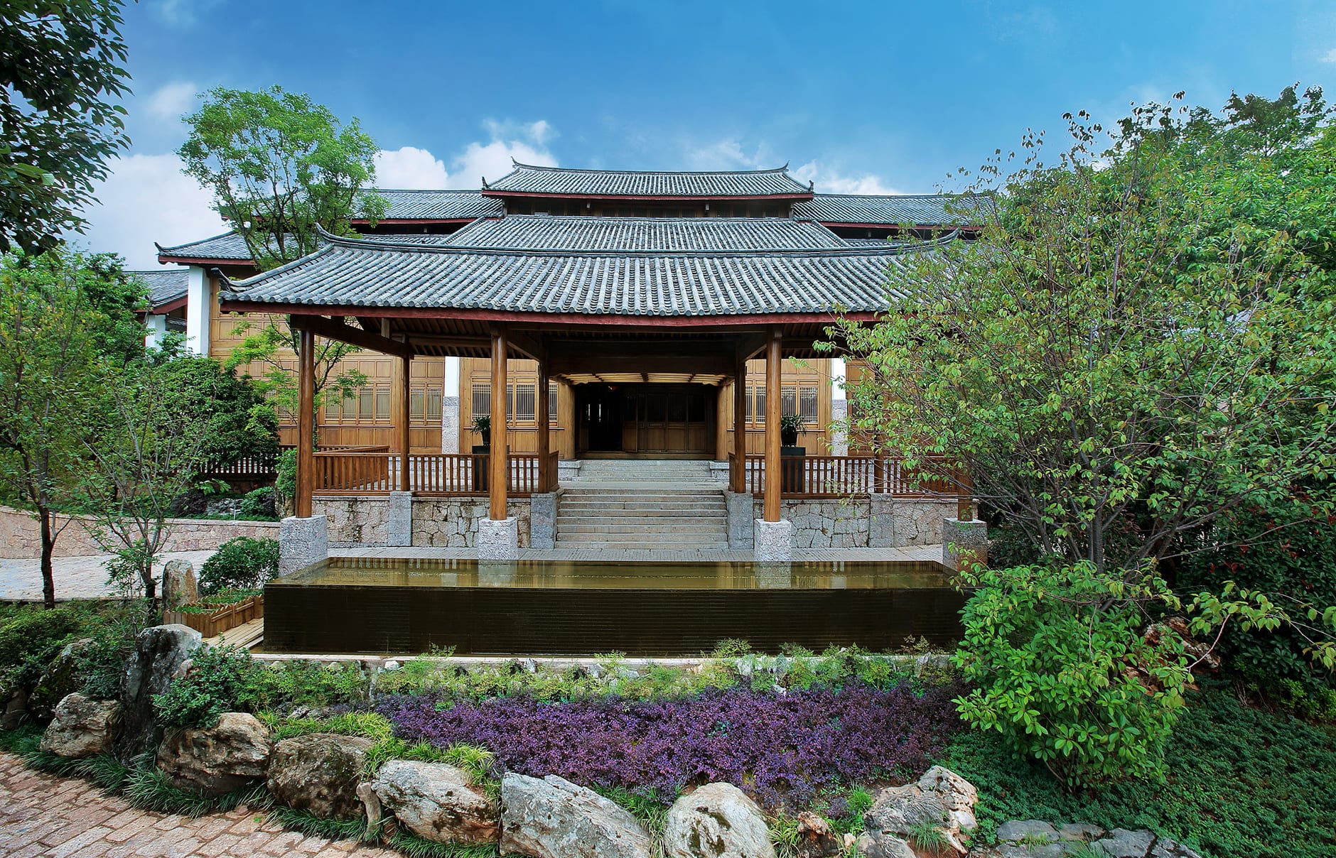 Amandayan - Entrance. Amandayan, Lijiang, China. Luxury Hotel Review by TravelPlusStyle. Photo © Aman Resorts