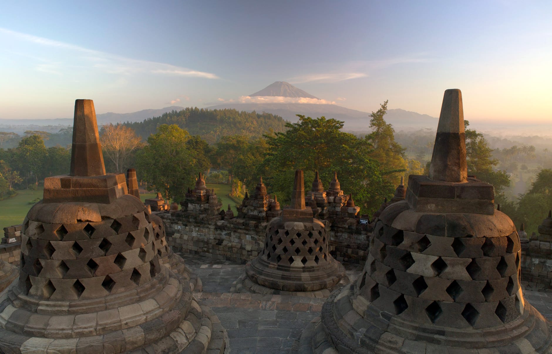Borobudur Temple. Amanjiwo, Java, Indonesia. Luxury Hotel Review by TravelPlusStyle. Photo © Aman Resorts