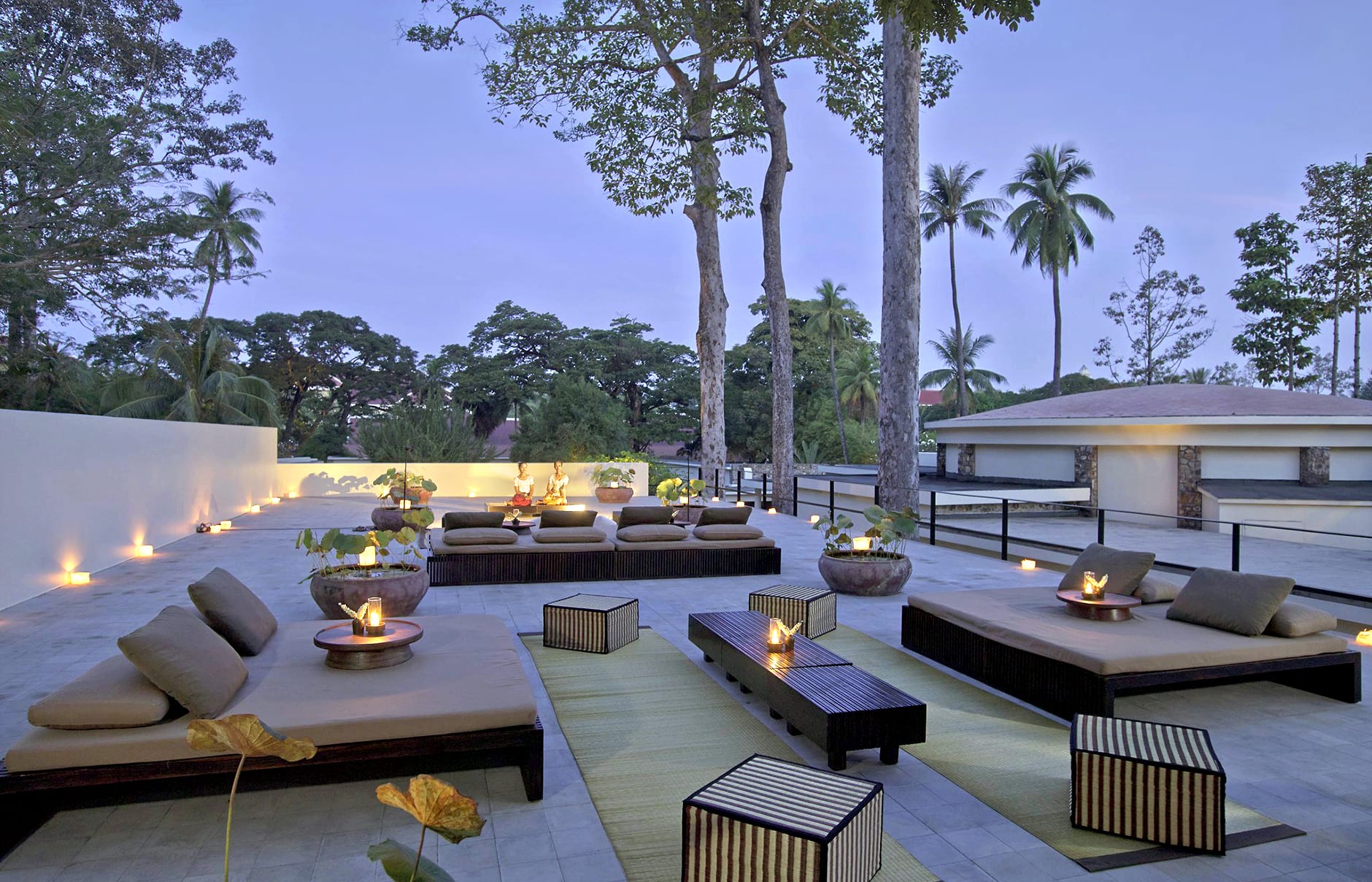 Roof Terrace. Amansara, Siem Reap, Cambodia. Luxury Hotel Review by TravelPlusStyle. Photo © Aman Resorts 