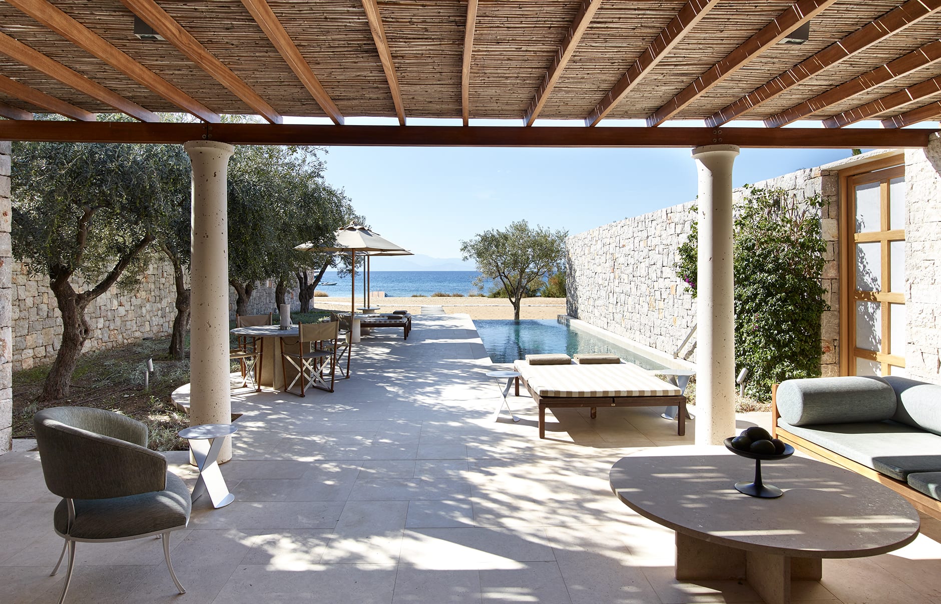 Amanzoe, Porto Heli, Peloponnese, Greece. Luxury Hotel Review by TravelPlusStyle. © Aman Resorts