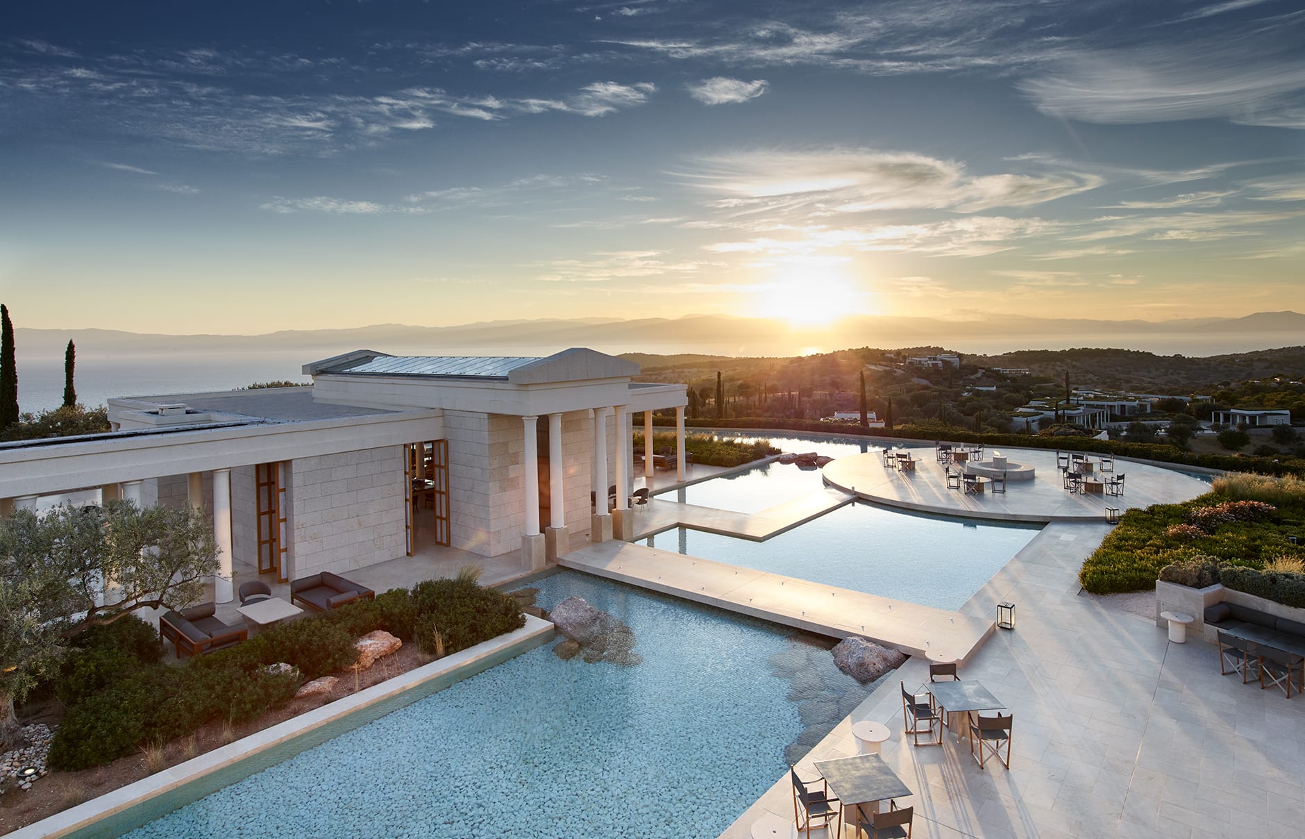 Amanzoe, Porto Heli, Peloponnese, Greece. Luxury Hotel Review by TravelPlusStyle. © Aman Resorts