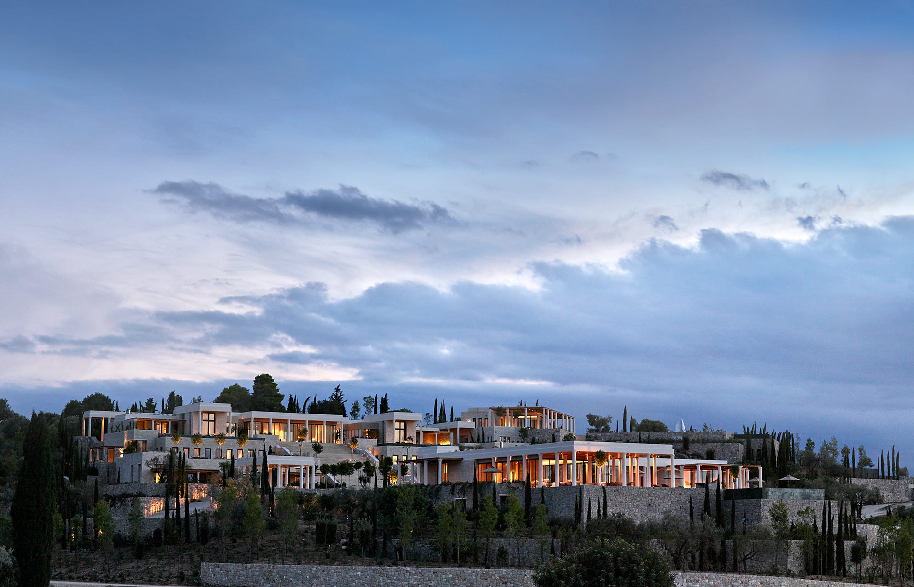 Amanzoe, Porto Heli, Peloponnese, Greece. Luxury Hotel Review by TravelPlusStyle. © Aman Resorts