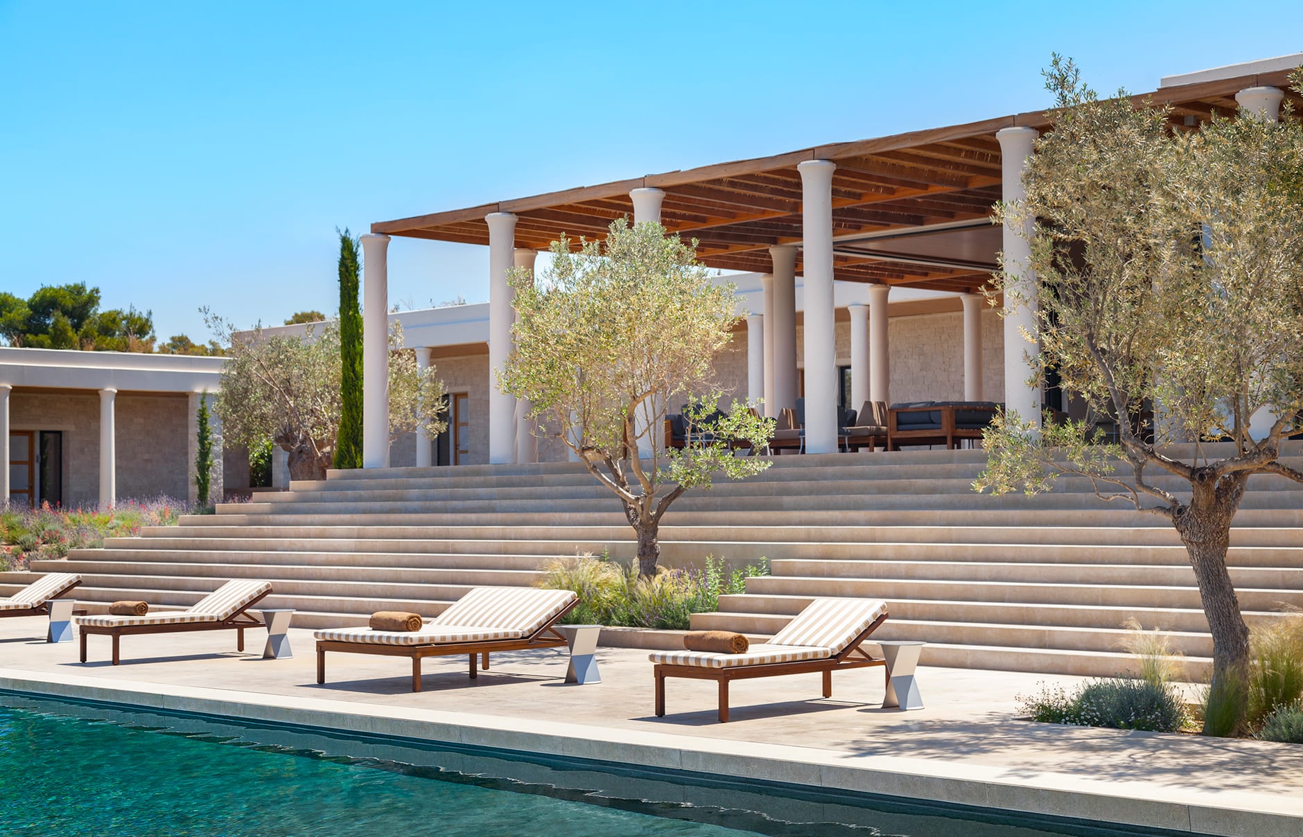 Amanzoe, Porto Heli, Peloponnese, Greece. Luxury Hotel Review by TravelPlusStyle. © Aman Resorts