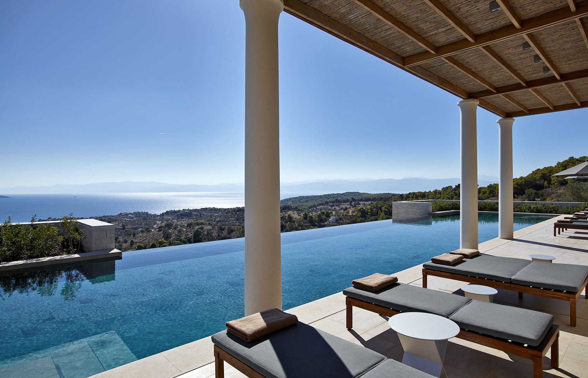 Amanzoe, Porto Heli, Peloponnese, Greece. Luxury Hotel Review by TravelPlusStyle. © Aman Resorts