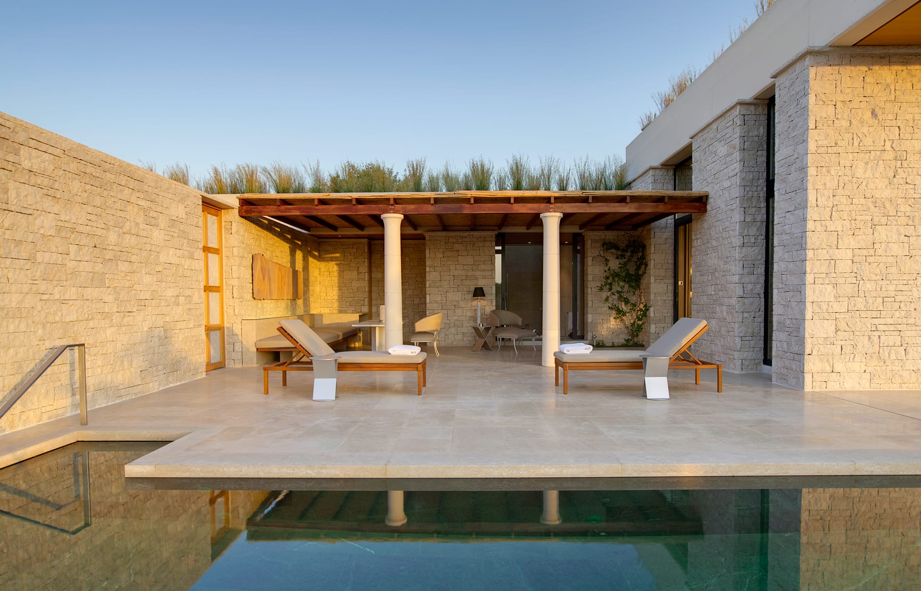 Amanzoe, Porto Heli, Peloponnese, Greece. Luxury Hotel Review by TravelPlusStyle. © Aman Resorts