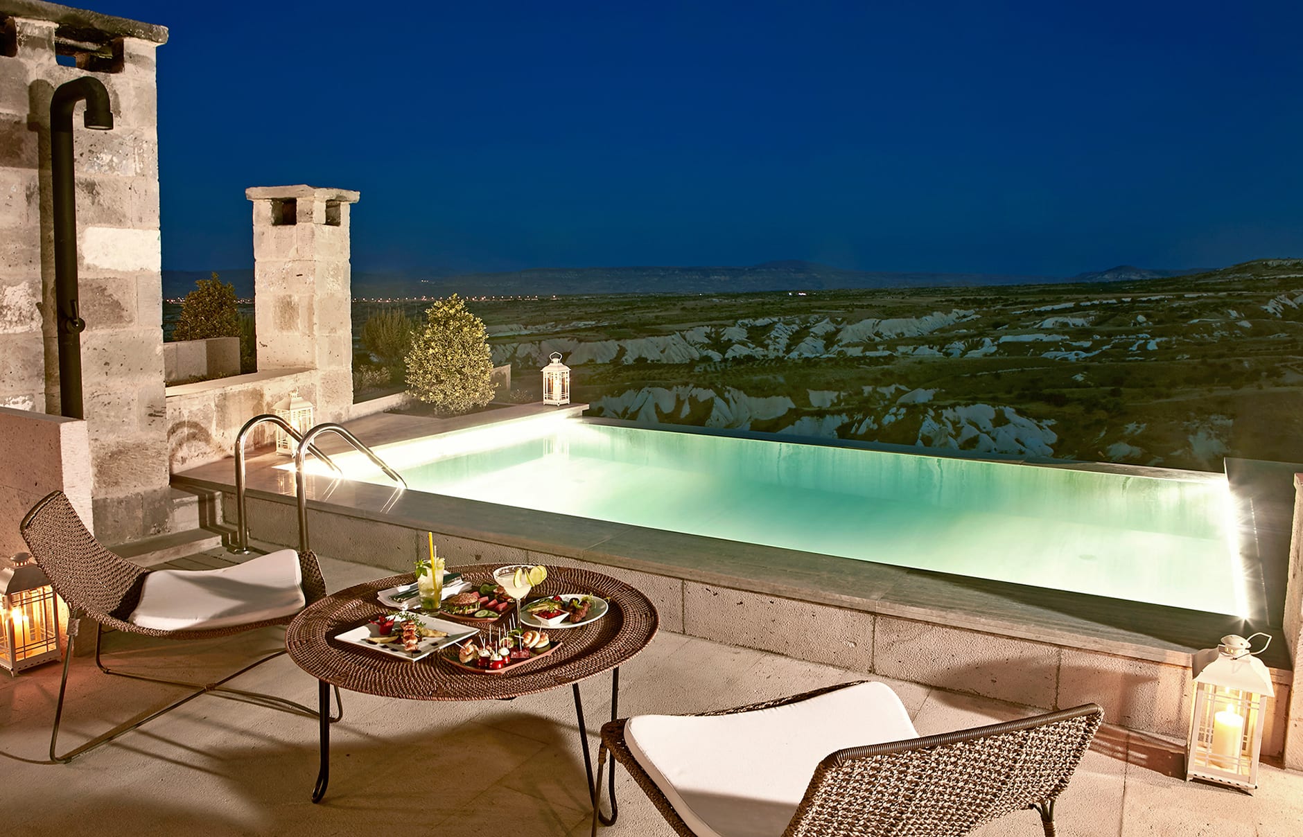 Argos in Cappadocia, Uchisar, Turkey. Hotel Review by TravelPlusStyle. Photo © Argos in Cappadocia 01-kavak-mansion-terrace