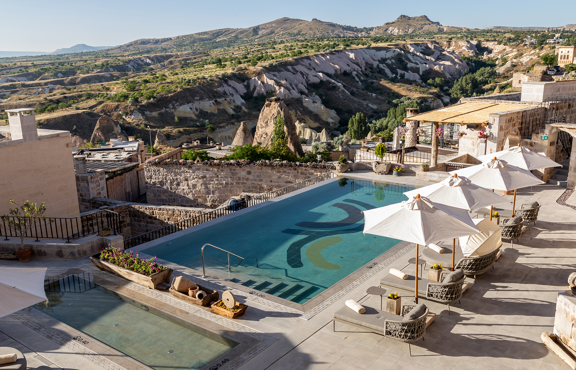 Argos in Cappadocia, Uchisar, Turkey. Hotel Review by TravelPlusStyle. Photo © Argos in Cappadocia AIC_Pool