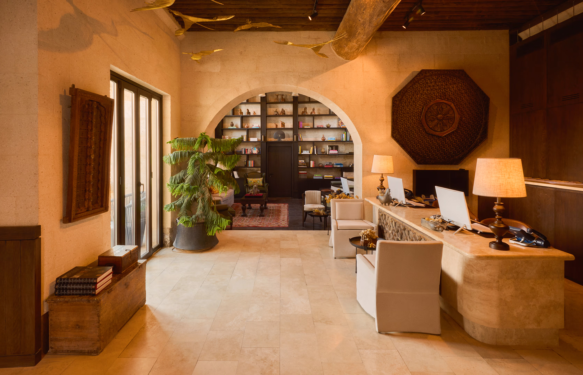 Argos in Cappadocia, Uchisar, Turkey. Hotel Review by TravelPlusStyle. Photo © Argos in Cappadocia Reception_Argos_3967_kopya_u2qlp2