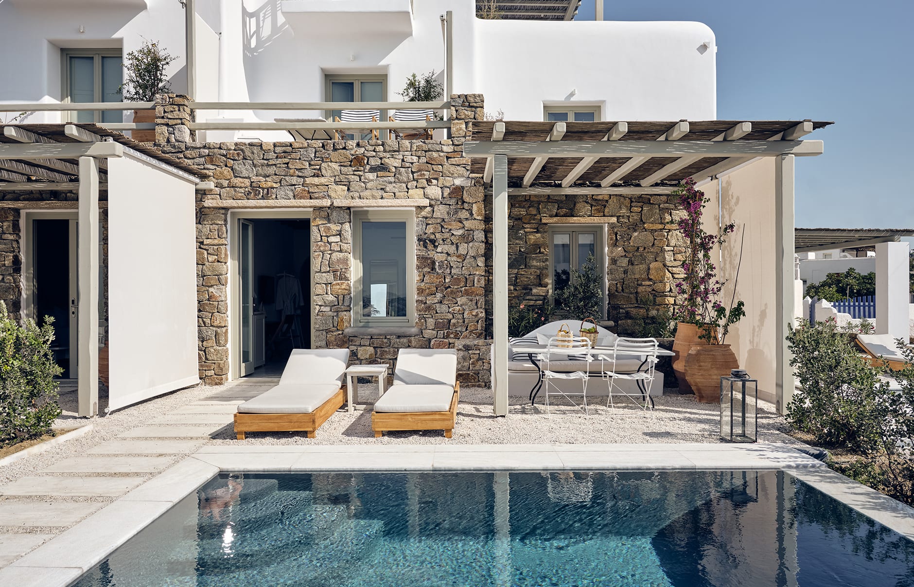 Belvedere Mykonos, Greece. Hotel Review by TravelPlusStyle. Photo © Belvedere Mykonos