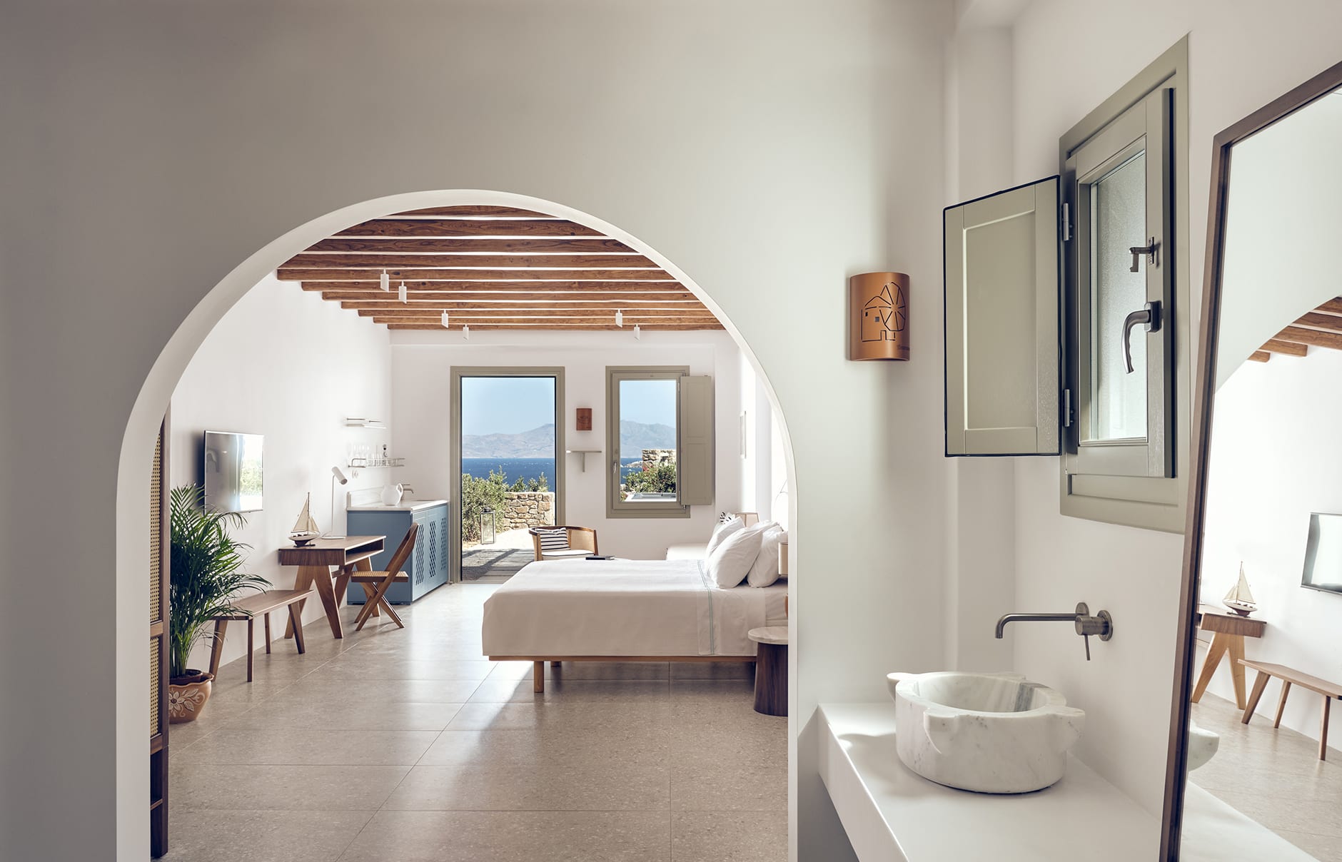 Belvedere Mykonos, Greece. Hotel Review by TravelPlusStyle. Photo © Belvedere Mykonos