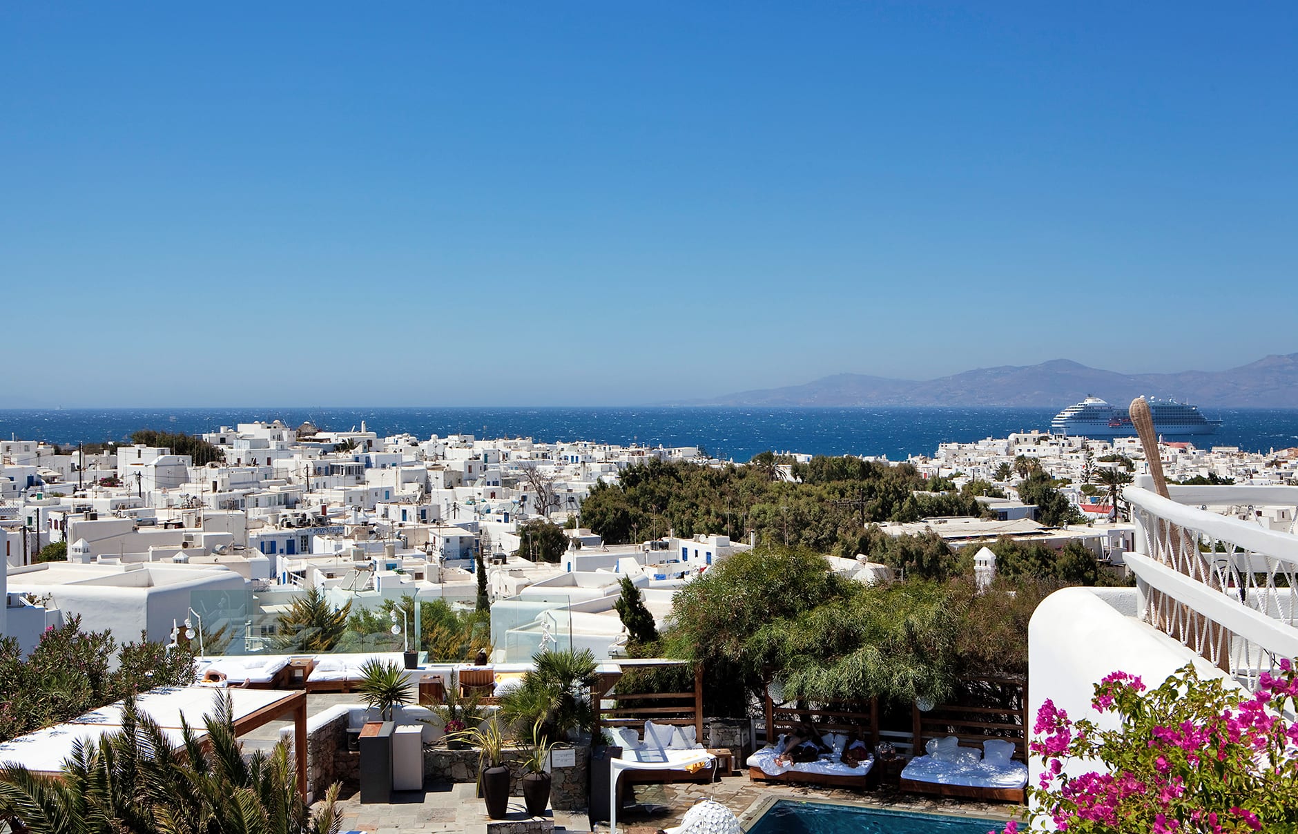 Belvedere Mykonos, Greece. Hotel Review by TravelPlusStyle. Photo © Belvedere Mykonos