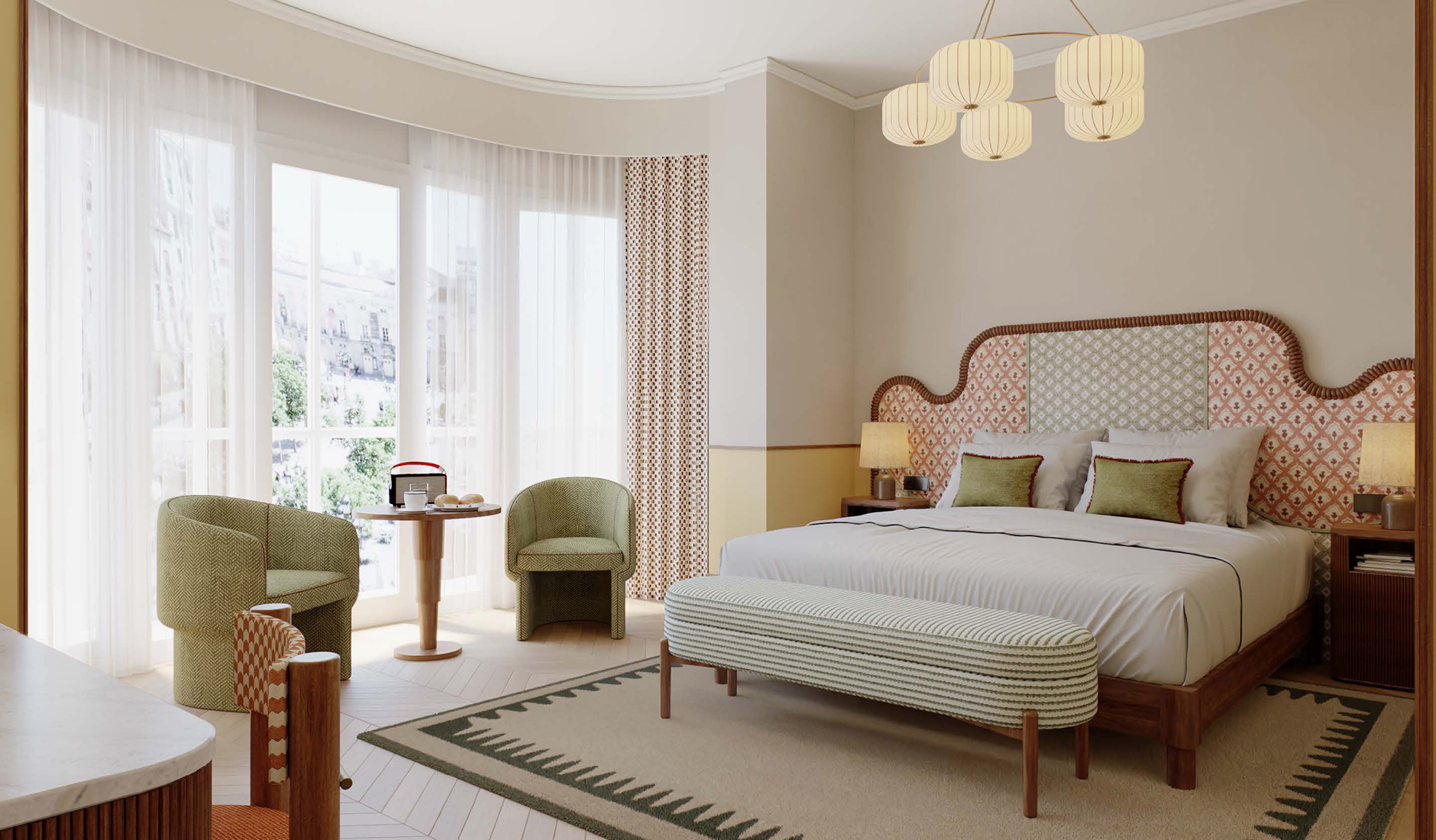 The Hoxton Madrid • The Best Luxury Hotel Openings of 2026 by TravelPlusStyle.com The-Hoxton-MadridBedroom