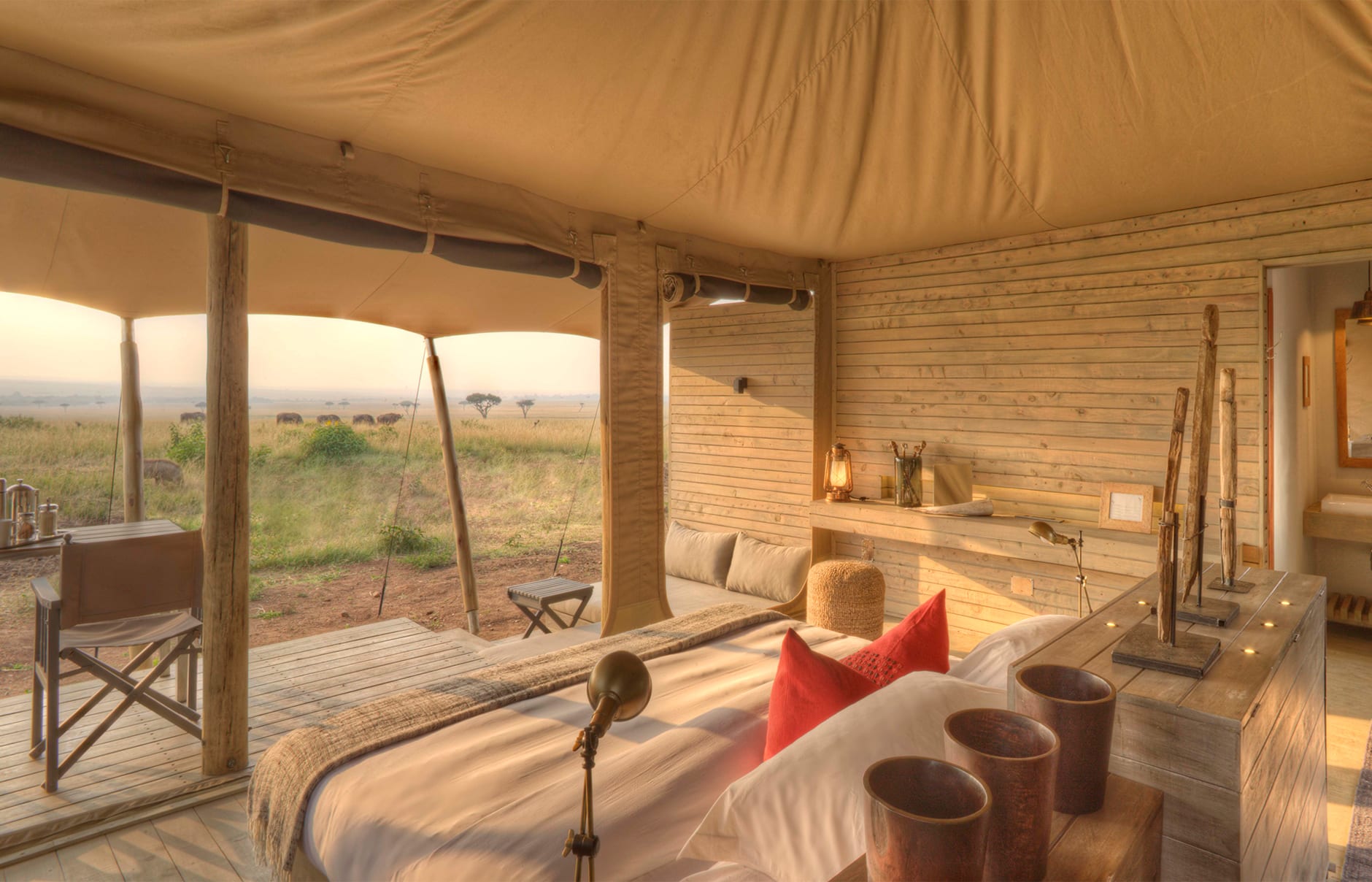 &Beyond Kichwa Tembo Tented Camp, Masai Mara, Kenya. Review by TravelPlusStyle. Photo © &Beyond 