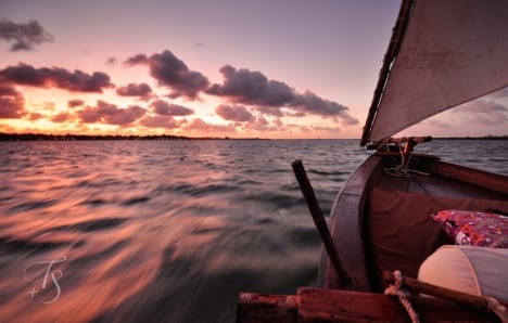 Sailing off Lamu island, Kenya © Travel+Style