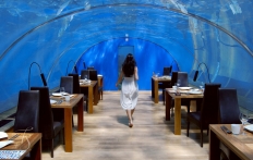 Ithaa Restaurant, Conrad Maldives Rangali Island. © Travel+Style