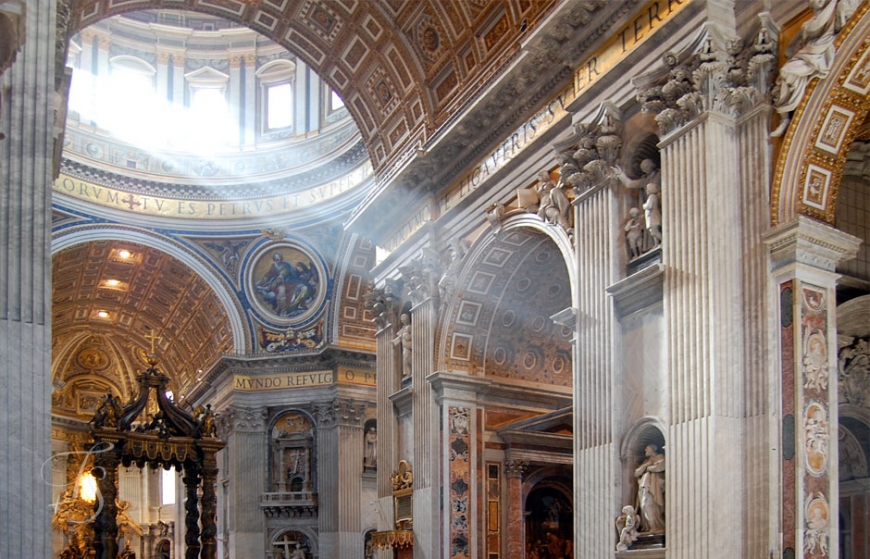 St. Peter's Basilica, Vatican City - Rome © Travel+Style