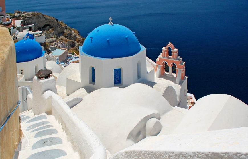 The town of Oia. Santorini, Greece. © Travel+Style