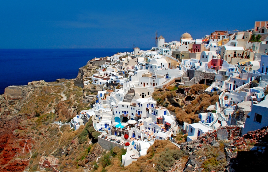 The town of Oia. Santorini, Greece. © Travel+Style