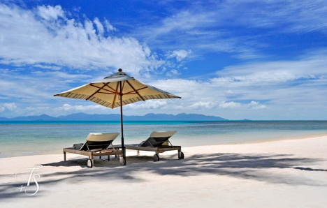 Quiet Beach, Four Seasons Resort Koh Samui. © Travel+Style