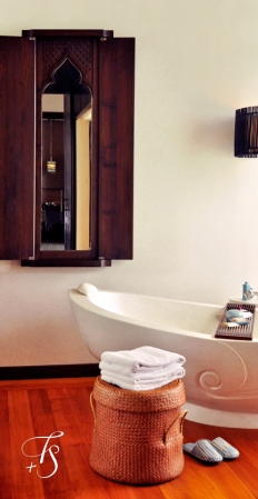 Villa Bathroom, Four Seasons Resort Koh Samui. © Travel+Style