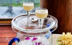 Welcome drinks. Four Seasons Resort Koh Samui. © Travel+Style