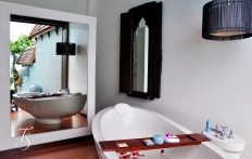 Villa Bathroom, Four Seasons Resort Koh Samui. © Travel+Style