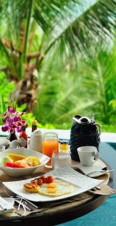 Breakfast in the Villa. Four Seasons Resort Koh Samui. © Travel+Style