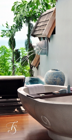 Villa Bathroom, Four Seasons Resort Koh Samui. © Travel+Style