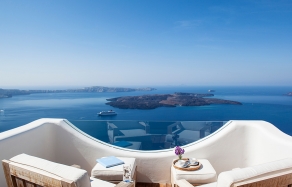 Native Eco Villa in Santorini, Greece. © Native Eco Villa. TravelPlusStyle.com