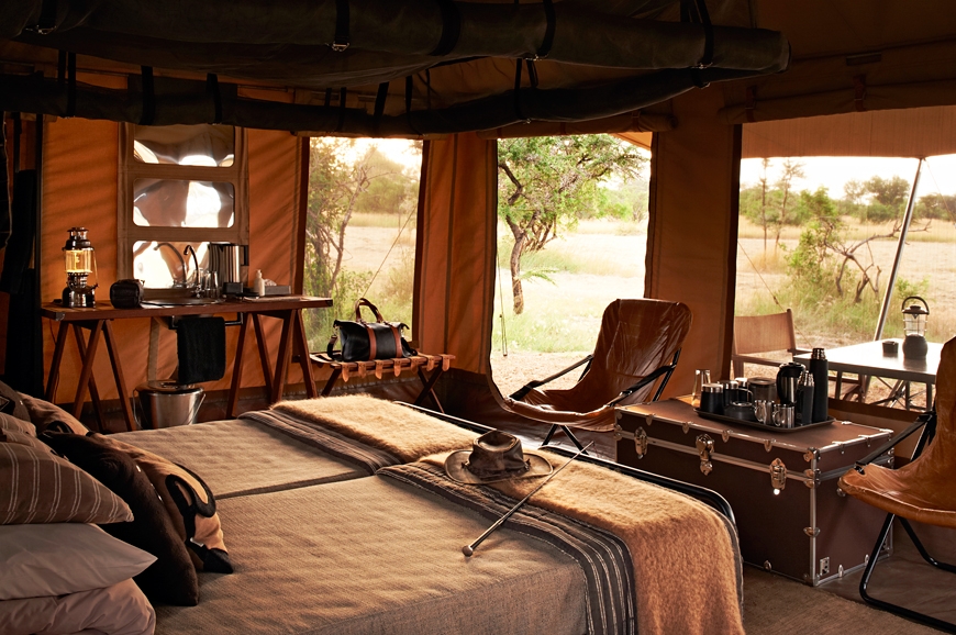 Singita Explore Mobile Tented Camp, Tanzania. TravelPlusStyle.com