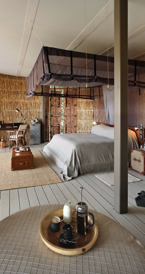 Bedroom. Chinzombo Camp, Zambia. travelplusstyle.com