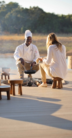 Breakfast. Chinzombo Camp, Zambia. travelplusstyle.com