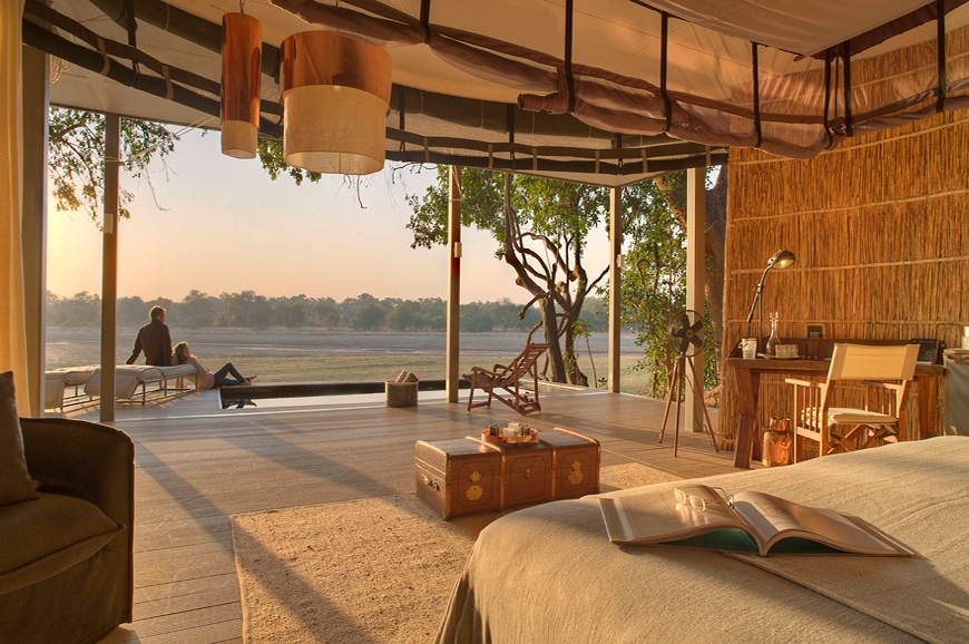 Early morning view. Chinzombo Camp, Zambia. travelplusstyle.com