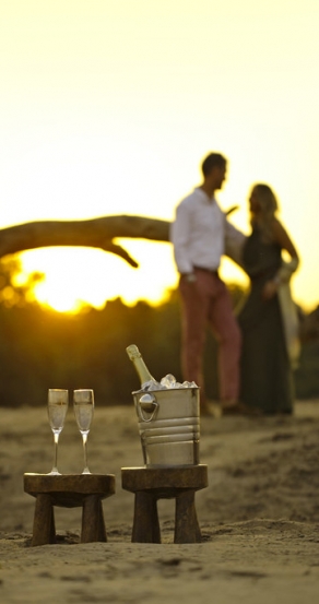 Sundowners. Chinzombo Camp, Zambia. travelplusstyle.com