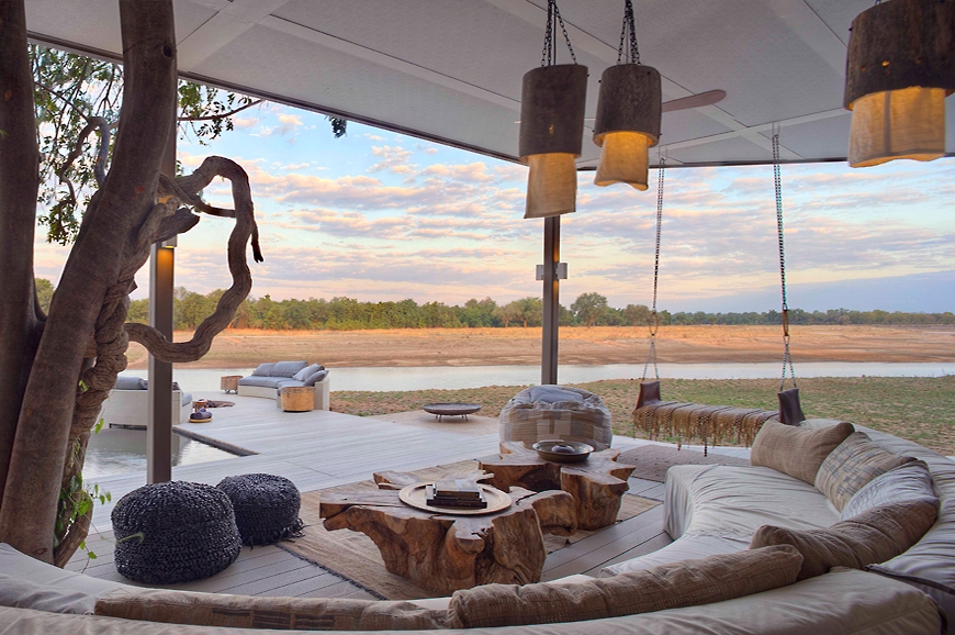 Views of the river. Chinzombo Camp, Zambia. travelplusstyle.com