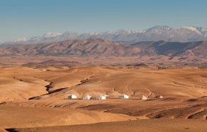 Scarabeo Camp, Agafay Desert, Marrakech, Morocco. TravelPlusStyle.com