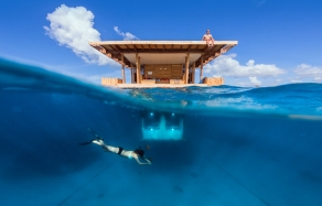 The Manta Resort- Underwater Room Off Pemba Island, Tanzania. travelplusstyle.com