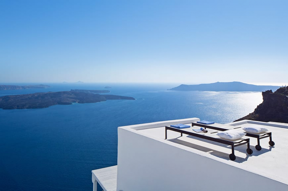 Villa Gaia, Santorini, Greece. TravelPlusStyle.com

