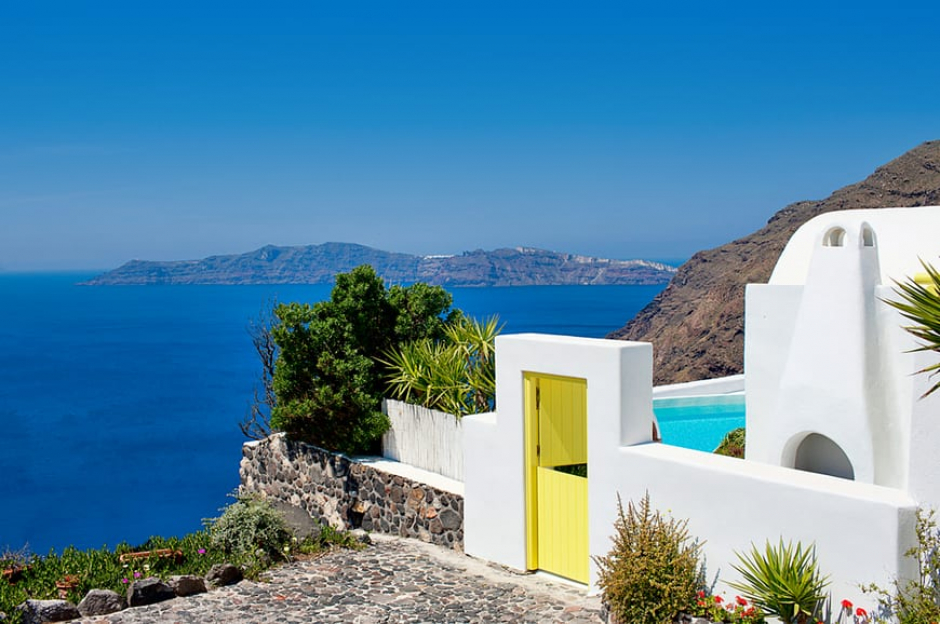 Architect's House Santorini, Greece. TravelPlusStyle.com