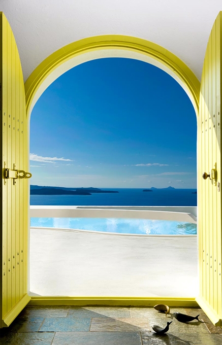 Architect's House Santorini, Greece. TravelPlusStyle.com