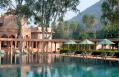 Poolside Loungers. Amanbagh, Alwar, Rajasthan, India. Luxury Hotel Review by TravelPlusStyle. Photo © Aman Resorts