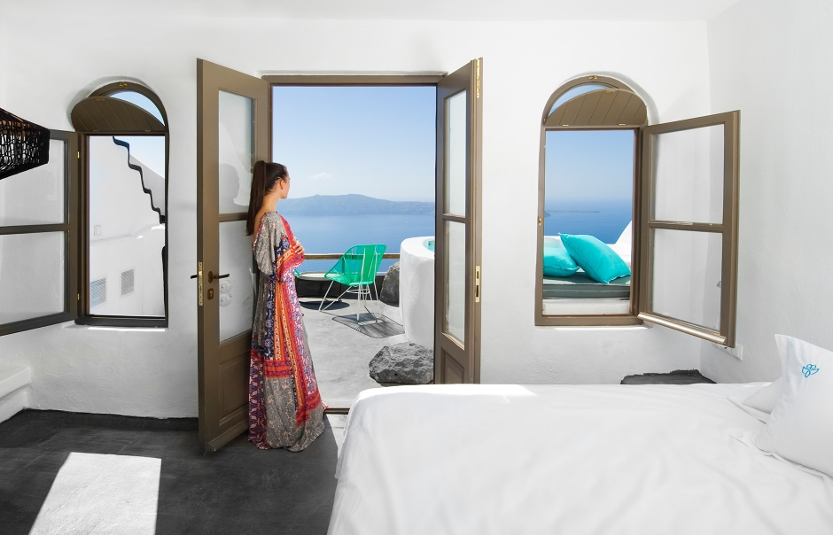 Santorinian harmony at Sophia Luxury Suites • Luxury Hotels TravelPlusStyle