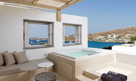 Top 15 Chic Luxury Hotels in Mykonos. Kensho Boutique Hotel. TravelPlusStyle.com