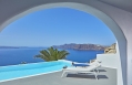 Katikies, Santorini, Greece.  Luxury Hotel Review by TravelPlusStyle. Photo © Katikies