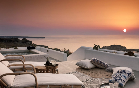 Santo Pure Oia Suites & Villas, Santorini, Greece. Hotel Review by TravelPlusStyle. Photo © Santo Maris Oia 