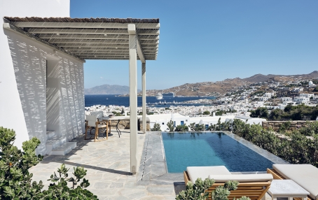 Belvedere Mykonos, Greece. Hotel Review by TravelPlusStyle. Photo © Belvedere Mykonos