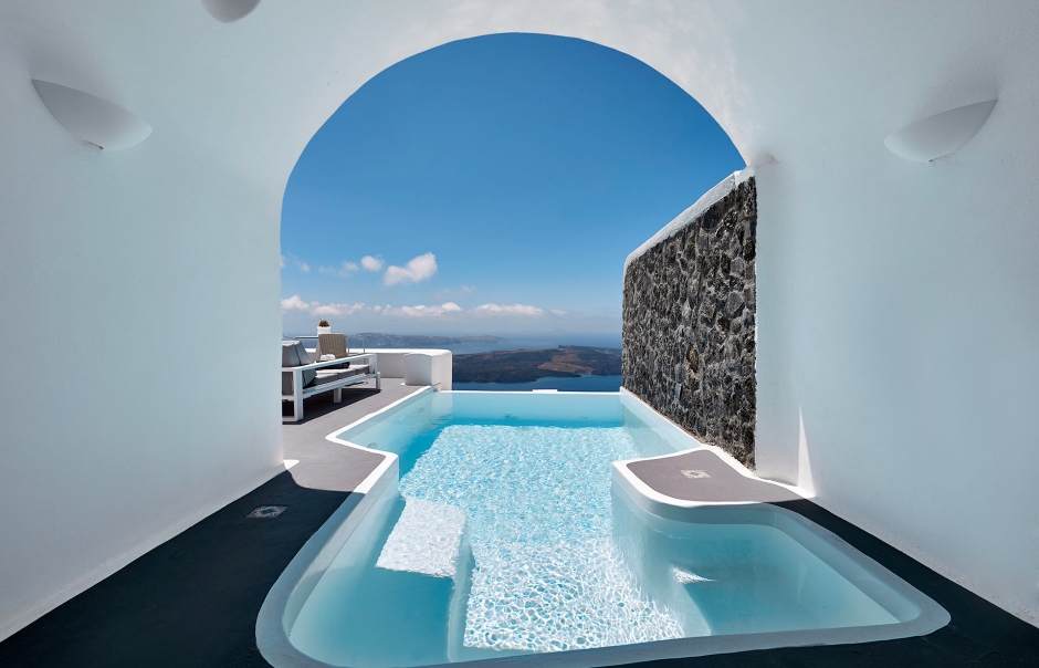 Dreams Luxury Suites, Santorini. Hotel Review by TravelPlusStyle. Photo © Dreams Luxury Suites