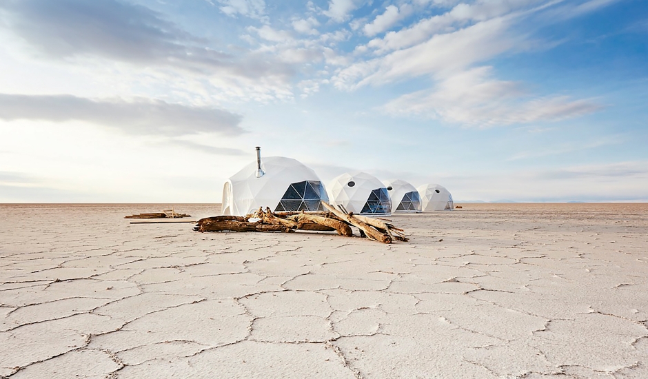 Kachi Lodge, Uyuni Salt Flats, Bolivia. TravelPlusStyle.com